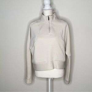 Zella Beige Ottoman 1/4 Zip Pullover
